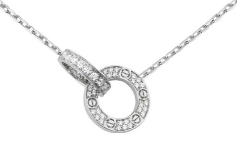 Cartier LOVE 圆环钻石项链