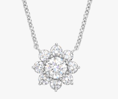 Harry Winston Sunflower 钻石项链
