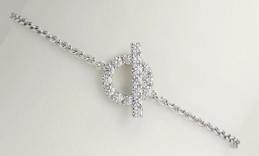 Hermès H 钻石手链
