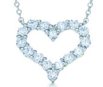 Tiffany Heart 心形钻石项链