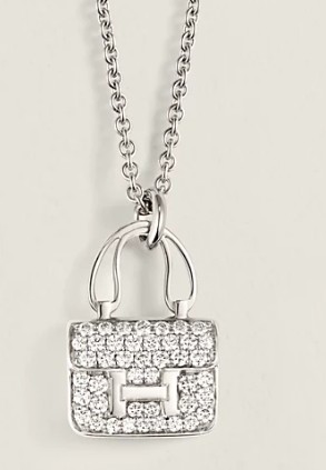 Hermès Kelly 包包钻石项链