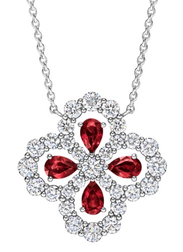 Harry Winston Lily Cluster 红宝石项链