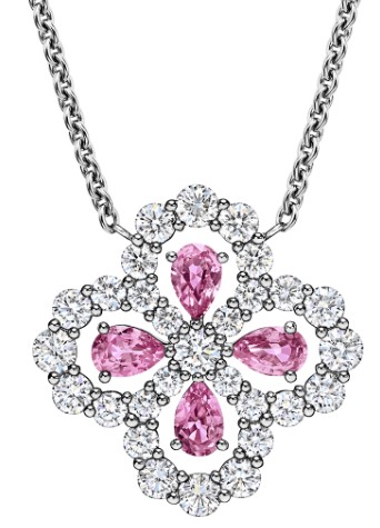 Harry Winston Lily Cluster 粉宝石项链