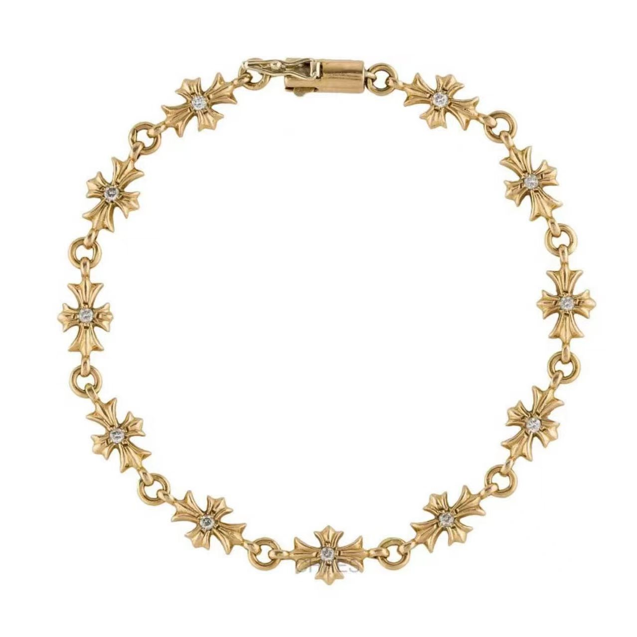 Chrome Hearts 克罗心十字花钻石手链